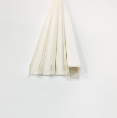Canaleta Plástica Blanca 1mt para Manguera Led Neón 8-10mm
