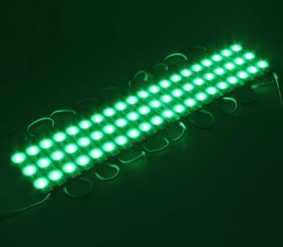 Tira 20 Módulos 12V 1,2W 3 Led 2835 Verde (lc)