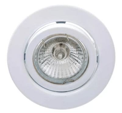 Base GU10 Basculante Blanco Metal 97/28mm Corte 65mm