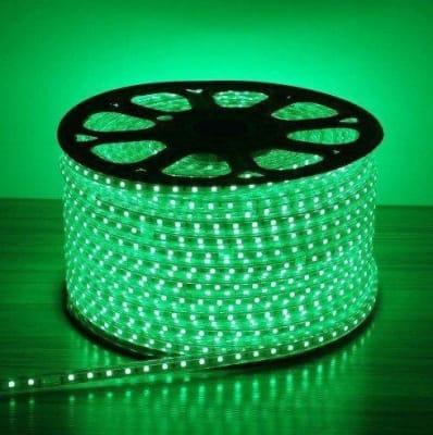 Cinta Led 220V New Gen Verde corte 1mt c/adhesivo IP65 100mt (kn)