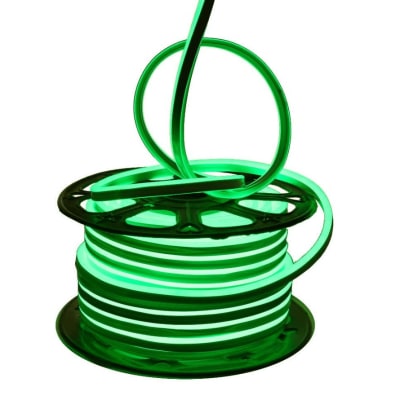 Cinta Led 220V Neón 2835 6W/m IP68 120Led/m 100mts Verde (Corte cada 1m)1