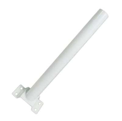 Brazo Soporte para Luminaria Pública Tubo Ø55mm Blanco