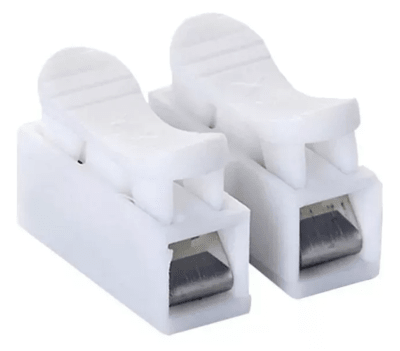 Regleta Pvc Empalme Conexión Rápida Blanca 100unds