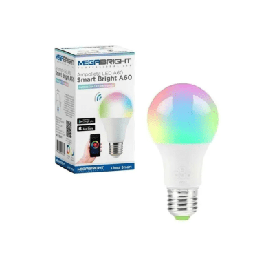 Ampolleta Smart Bright 10W RGB 2700K a 6500K E27 A60 WiFi Dimeable