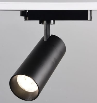 Foco Riel Monofásico 18W 3000K Luz Cálida Negro (wt)