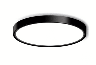 Panel Led 24W Redondo Sobrepuesto 280/28mm 6000k Luz Fría Pro Negro (kn)1