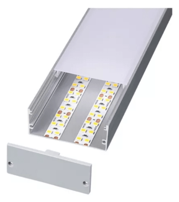 Perfil Aluminio Difusor 5020 2mt Sobreponer (vm)1