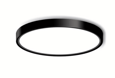 Panel Sobrepuesto Pro Negro Redondo 24W 4000k Luz Neutra (kn)