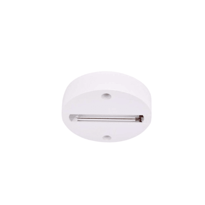 Base Sobreponer Foco Riel 1F Blanco Redondo