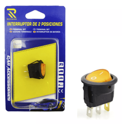 Interruptor 2 Posiciones De 3 Patas 12/24V
