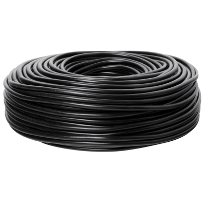 Cordón 3x1,5mm² (16awg) Negro 500V máx 70°máx 100Mt SEC