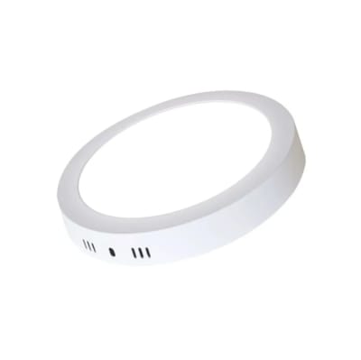 Panel 12W Redondo Sobreponer 16cm 6500K Luz Fría (kn)