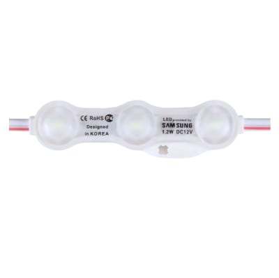 100 Módulos 12V 1,5W 6500K Luz Fría desing Korea Samsung