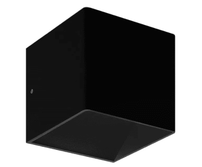 Aplique Muro Cubo Negro Bidireccional Ajustable 6W 3000K Cálida IP54
