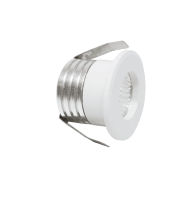 Foco Spot Mini 3W 6000K Luz Fría Blanco Embutido Redondo (wd)
