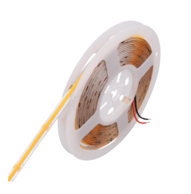 Cinta Led 12V COB 12W/m IP54 320Led/m 6000K Luz Fría 5mt (wd)