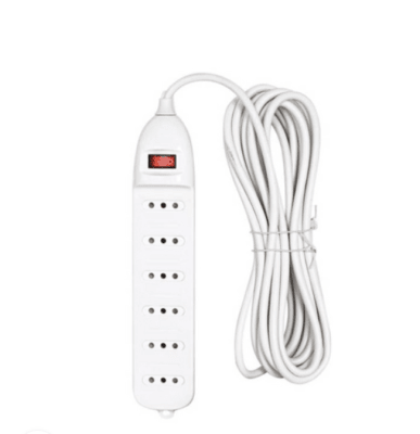 Alargador 5mt 6 enchufes Interruptor Protección Infantil SEC1