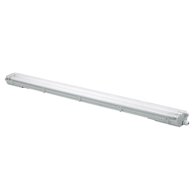 Canoa Estanco 120cm para 2 tubos, IP65 (sin tubos)