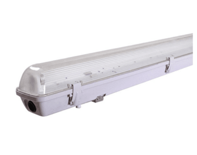 Canoa Estanco 120cm para 2 tubos, IP65 (sin tubos)