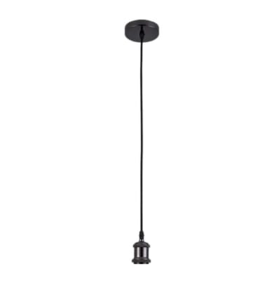 Soquete Vintage Grafito E27 con cable 1mt