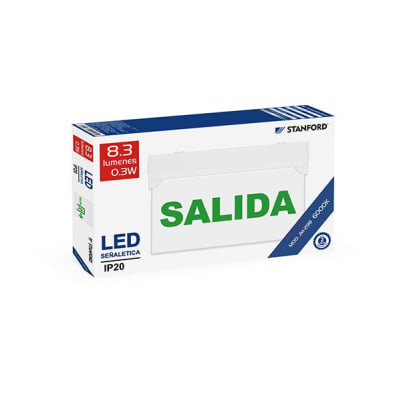 Señalética Emergencia SALIDA SEC (Sin Accesorio) (sf)