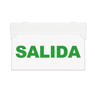 Señalética Emergencia SALIDA SEC Con Accesorio
