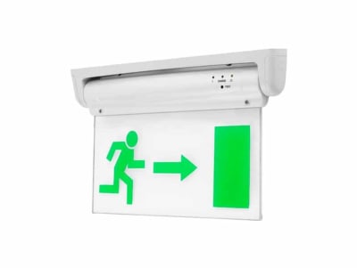 Señalética Emergencia Persona Flecha Puerta SEC (Sin Accesorio) (wt)1