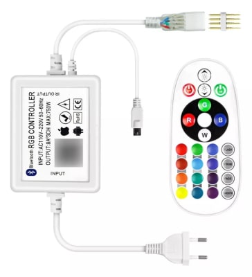 Control Remoto IR Bluetooth para Cinta Led 220V RGB (zh)