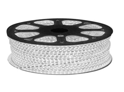 Cinta Led 220V Delgada 6000K Luz Fria 120 Led/m 2835 IP68 Exterior 100mt