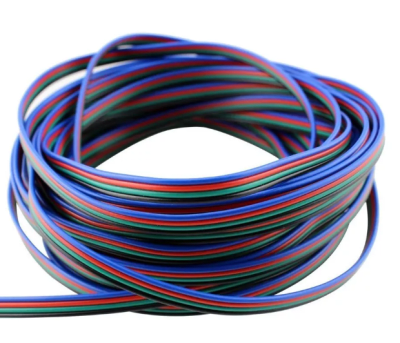 Cable RGB+ 4x22awg 0.8mm 12-24V 100mt1