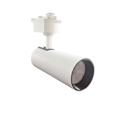 Foco Riel Monofásico 20W 3000K Luz Cálida Blanco 24°