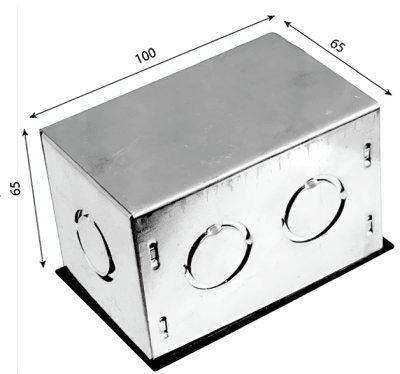 Caja Metálica PreGalvanizada de Registro Electrica