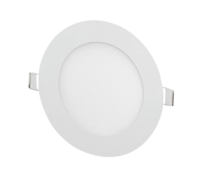 Panel Led 12W Redondo Embutido 170/25mm 6000K Luz Fría1