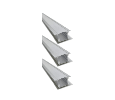 100 x Perfil Aluminio Difusor 1201 3mt Alto Empotrable1