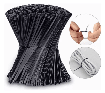 Amarra Plástica Negro 300x3.6mm 100un (sf)