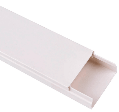 Canaleta Plástica PVC Eléctrica 40x16x2000mm