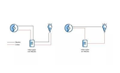 Interruptor Wifi Touch Negro 2 Botones (con Neutro)