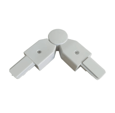 Conector Dirigible Riel Monofasico Blanco 90°-180°