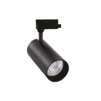 Foco Riel Monofasico 20W 4000K Luz Neutra Negro