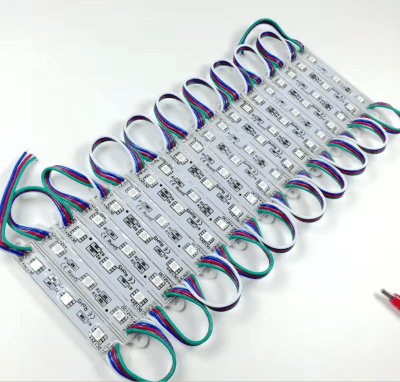 Tira 20 Módulos 12V 0,72W 3 Led 5050 RGB Multicolor IP65