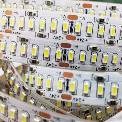 Cinta Led 24V 3014 20W/m IP20 240Led/m 3000K Luz Cálida 5mt