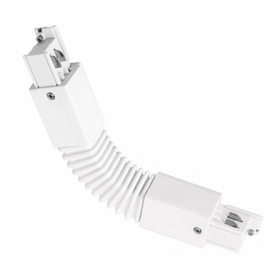 Unión para Riel Trifásico Flexible Blanco1