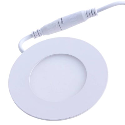 Panel 6W Redondo Embutir 110/120mm 3000K Blanco Cálido1