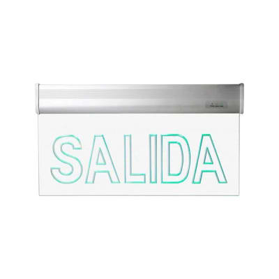 Señalética Emergencia SALIDA (Sin Accesorio) (wd)