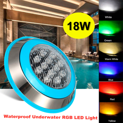 Foco Piscina 24V 18W RGB IP68 Acero Inoxidable1