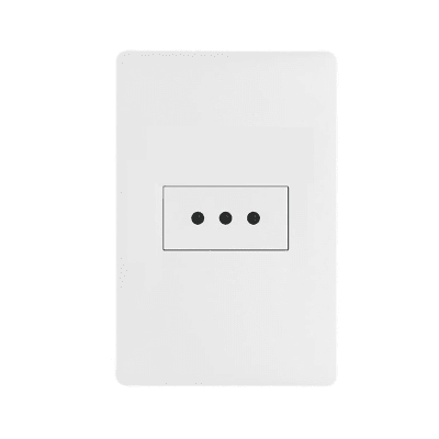 Enchufe Simple Blanco 10A 250V 2P+T (1916)