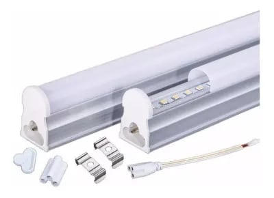 Tubo T5 18w 3000k 1200mm Con Base Empavonado