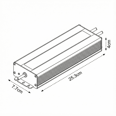 Fuente de Poder 24V 12,5A 300W IP68 Hermética wd