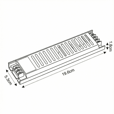 Fuente de Poder 12V 8,3A 100W IP20 Compacta wd