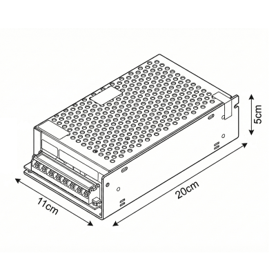 Fuente de Poder 5V 40A 200W wd